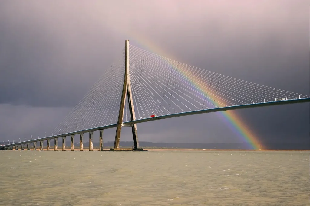 Pont de Normandie pour rejoindre la Bretagne