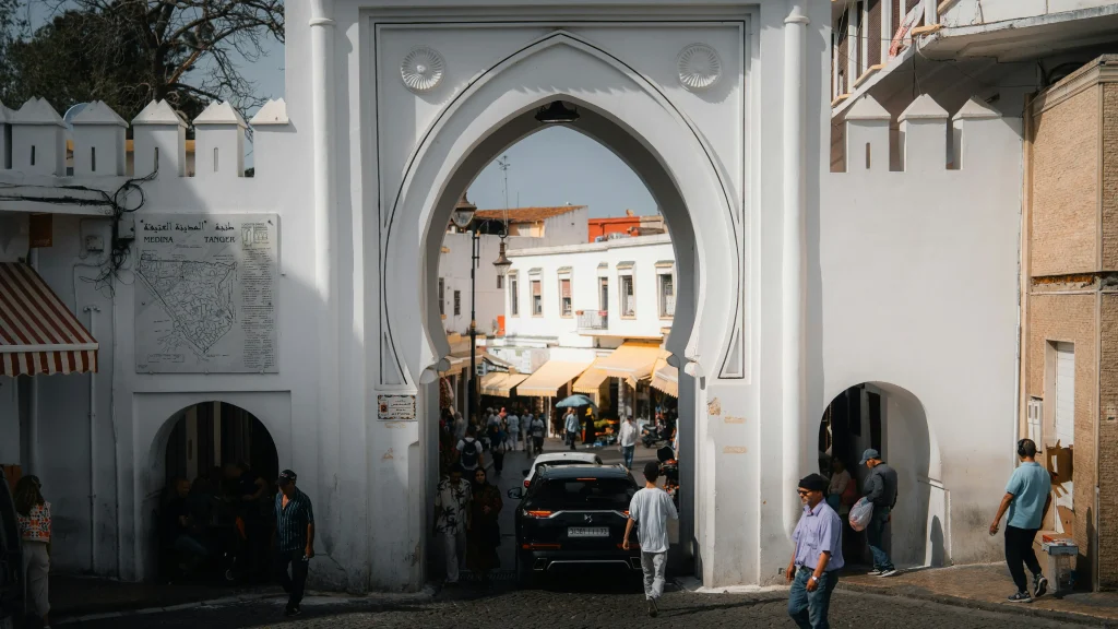l'entrée de la médina de Tanger