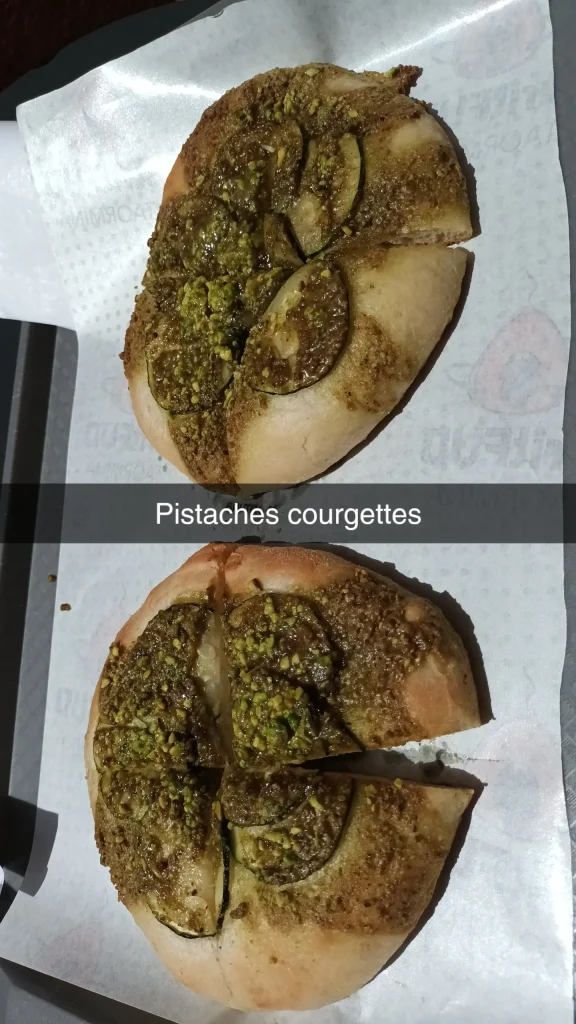 focaccia à la pistache