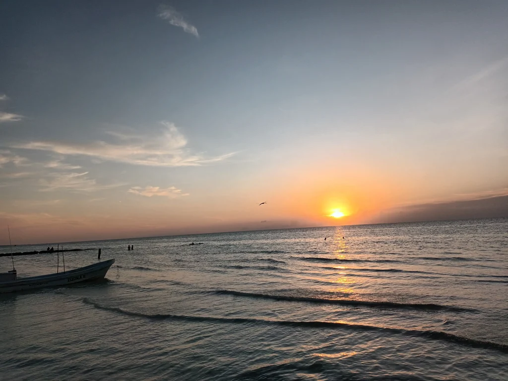 holbox coucher de soleil Plage de Holbox