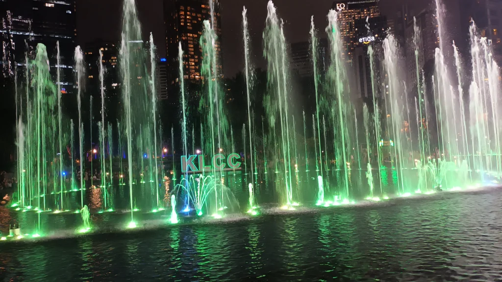 Spectacle des fontaines au KLCC PARK