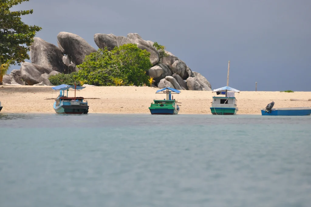 île de Lengkuas en Indonésie