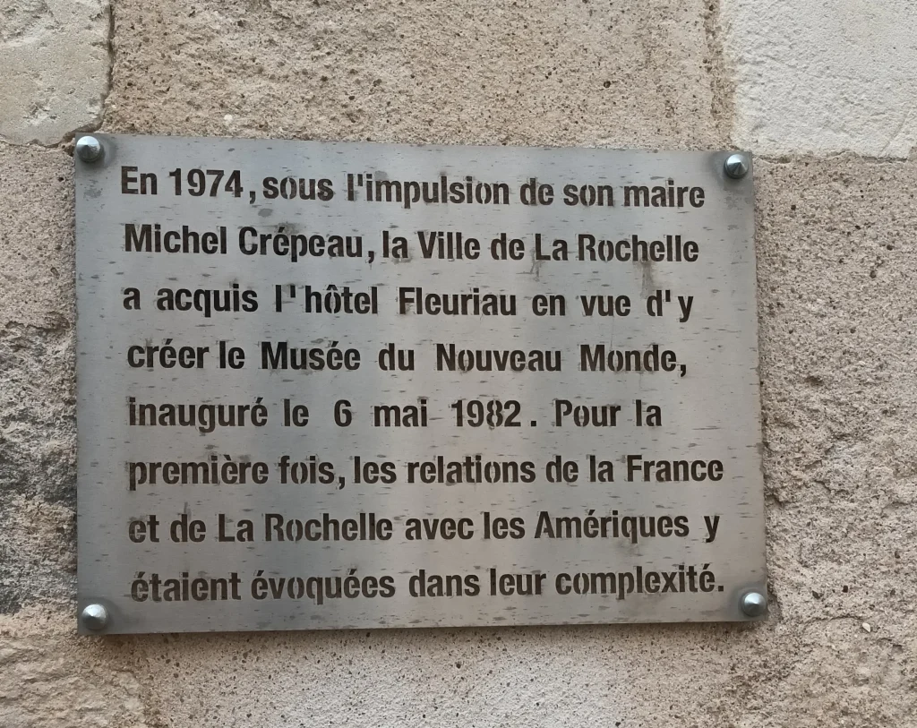 musée du nouveau monde à La Rochelle
