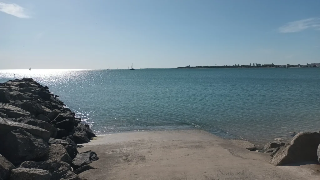 La plage des Minimes durant mon séjour à La Rochelle